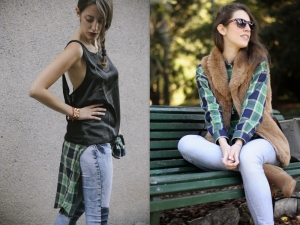 Tatiana Biggi - Tati loves pearls - outfit - camicia scozzese come abbinarla - country - grunge - lifestyle