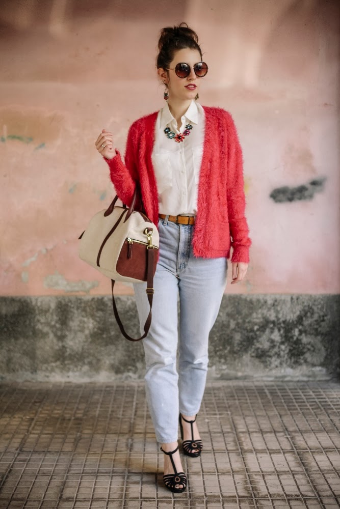 Tatiana Biggi - Tati loves pearls - fashion blogger Genova - Simone Primo photography - outfit vintage - outfit primavera - outfit jeans vita alta