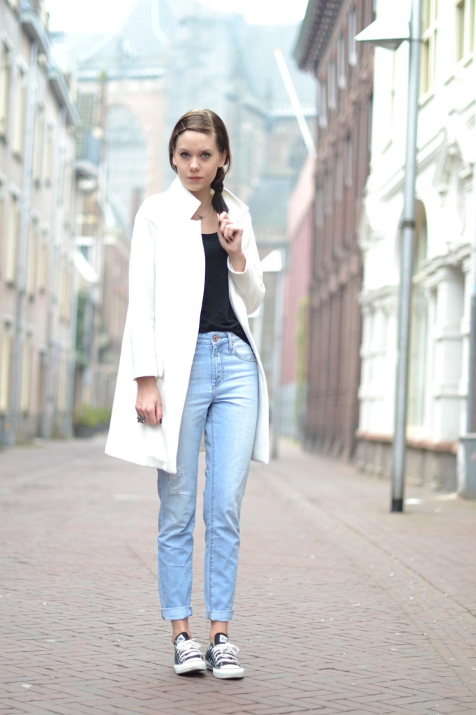 Tatiana Biggi - Tati loves pearls - high waisted jeans outfit - jeans vita alta fashion blogger - outfit pantaloni vita alta